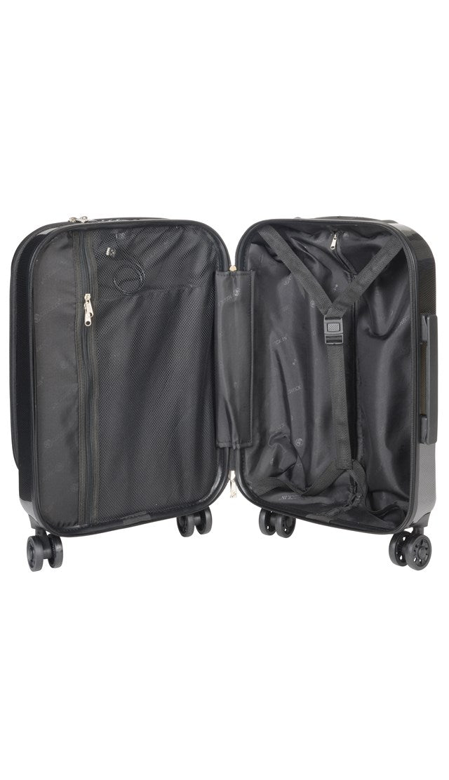 CHECK.IN Business Trolley Boardcase FRANKFURT 3.0 - Innenansicht - Farbe Carbon schwarz 