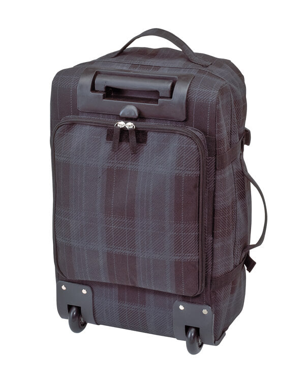 Rucksack Trolley CHECKER - Farbe schwarz - Ansicht vorne