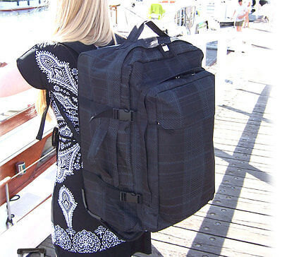 Rucksack Trolley CHECKER - Farbe schwarz