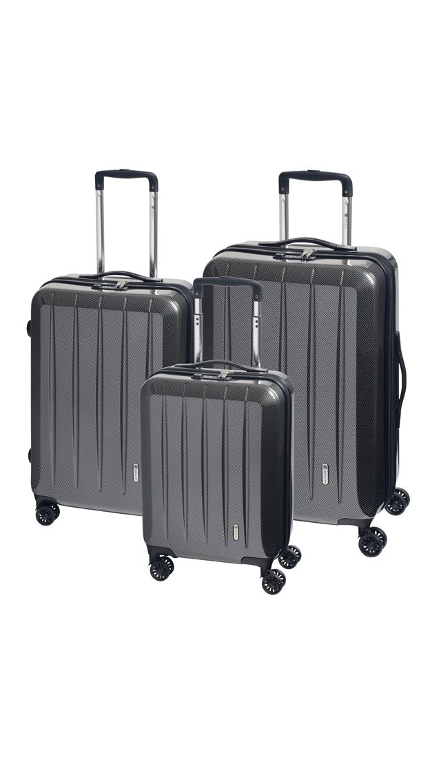 CHECK.IN Trolley-Set LONDON 2.0 3-teilig - Farbe Carbon schwarz